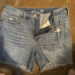 Old Navy Blue Frayed Denim Shorts